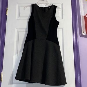 Wassio Grey Dress with Black Accents